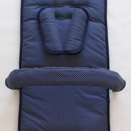 Conjunto a juego para  Hartan /Teutonia ,color azul oscuro con lunares