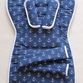 Conjunto a juego para  "Joie", anclas de color azul marino /blanco