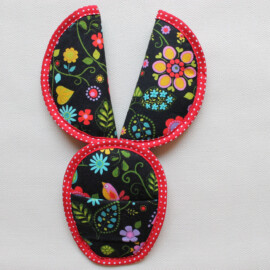 Cubre cinturones con almohadilla ,rojo/negro