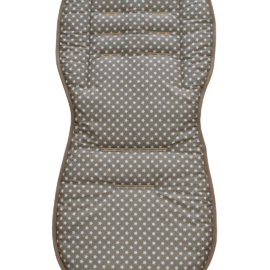 Colchoneta para "Joie" ,Tela  beige con dibujos de estrellas