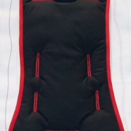 Colchoneta para  "Baby Jogger", cuadros Vichy de color rojo