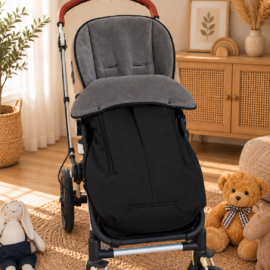 Saco para silla de paseo "Joie Litertax 3" , color gris/negro ,impermeable