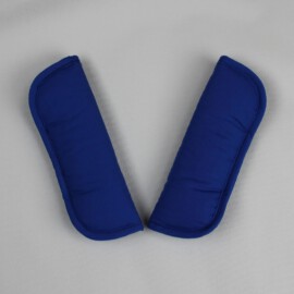 Cubre cinturones , Tela de color azul liso