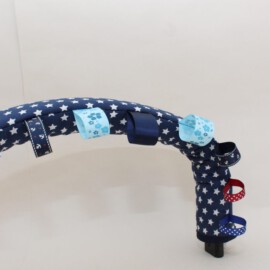 Protector para barra de seguridad ,estrellas sobre fondo azul marino
