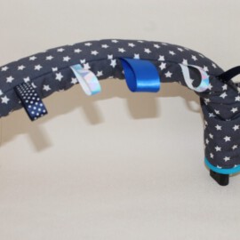 Protector para barra de seguridad ,estrellas sobre fondo gris oscuro
