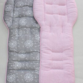 Dos colchonetas y dos fundas para la barra para "Bugaboo Donkey" ,dientes de leon