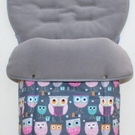 Saco para silla de paseo "Quinny", dibujos de búhos