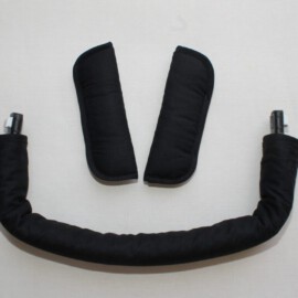 Funda para la barra + cubrecinturones ,negro liso