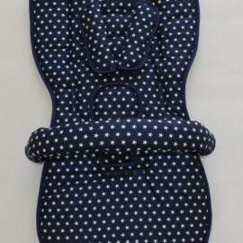 Conjunto a juego para  "Joie"  ,estampada con estrellas  azul oscuro