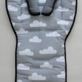 Conjunto a juego para  "Emmaljunga ", nubes de color gris