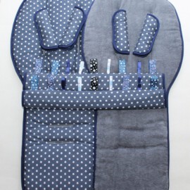 Conjunto a juego para  "Bugaboo Donkey"  ,color gris con estrellas