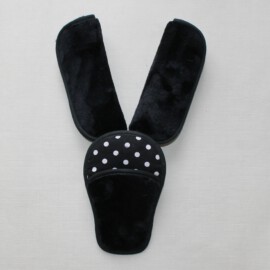 Cubre cinturones con almohadilla ,tela de forro polar negro