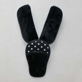 Cubre cinturones con almohadilla ,tela de forro polar negro