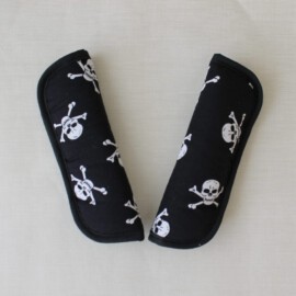 Cubre cinturones ,Tela de calaveras