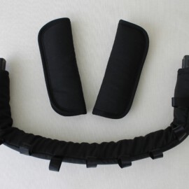 Funda para la barra + cubrecinturones, negro liso