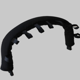 Protector para barra de seguridad de color negro liso