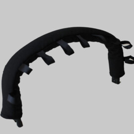 Protector para barra de seguridad de color negro liso