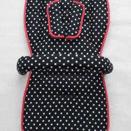 Conjunto a juego para  "Joie"  ,color negro con lunares