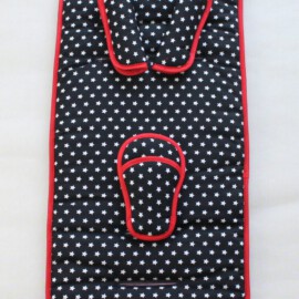 Conjunto a juego para  Hartan /Teutonia , color negro  con estrellas
