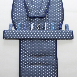 Conjunto a juego para  "Joolz ",Tela color gris con estrellas