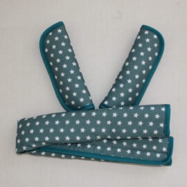 Funda para la barra + cubrecinturones , petróleo con estrellas
