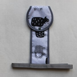Correa de entrepierna para carrito de bebé, dibujos de ovejas
