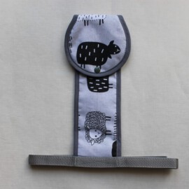 Correa de entrepierna para carrito de bebé, dibujos de ovejas