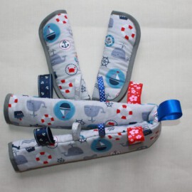 Funda para la barra + cubrecinturones , Tela color gris , El mundo Marítimo