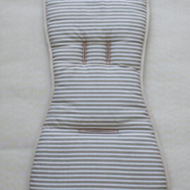 Colchoneta para “Babyzen YoYo” , rayas de color beige/blanco