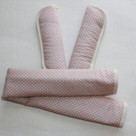 Funda para la barra + cubrecinturones , beige con estrellas