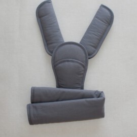 Funda para la barra , cubrecinturones y almohadilla , de color gris