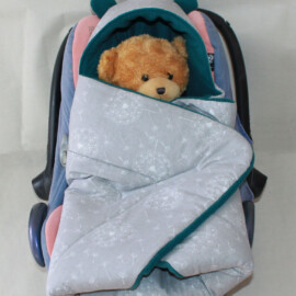 Manta para silla de bebé, portabebés, cuna, silla de auto,estampada con dientes de leon 1