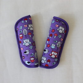 Cubre cinturones ,con dibujos de búhos