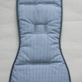 Colchoneta para “Babyzen YoYo” ,cuadros Vichy de color gris