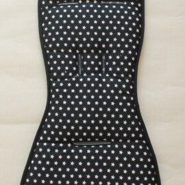 Colchoneta para “Babyzen YoYo” , Tela color negro con estrellas