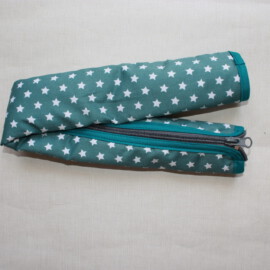 Protector para barra de seguridad ,Tela de color petróleo con estrellas