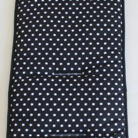colchoneta para "Hartan/Teutonia " ,Estrellas  de color negro /blanco
