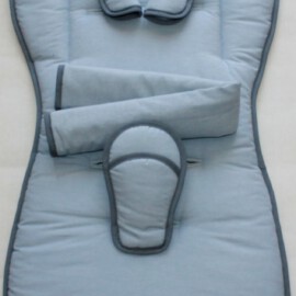 Conjunto a juego para  "Joie", azul liso (Copy)