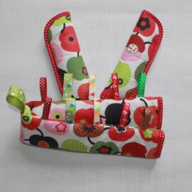 Funda para la barra + cubrecinturones , dibujos de Manzanas