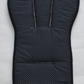 Colchoneta  para  "Cybex " , Tela de color negro  con lunares