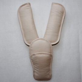Cubre cinturones con almohadilla ,tela de color beige