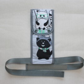 Correa de entrepierna para carrito de bebé, dibujos de gatos