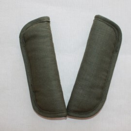 Cubre cinturones , algodón con aspecto de lino, caqui