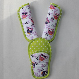 Cubre cinturones con almohadilla ,dibujos de búhos