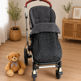 Saco para silla de paseo"Joie" negro /gris