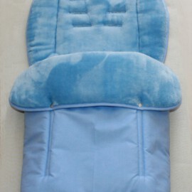 Saco para silla de paseo "Joie" ,liso de color azul