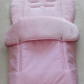 Saco para silla de paseo "Joie" ,liso de color rosa