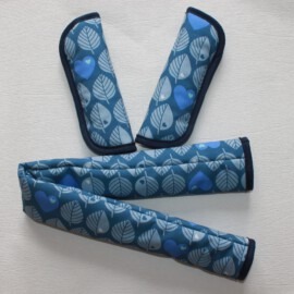 Funda para la barra + cubrecinturones ,Tela impermeable color azul