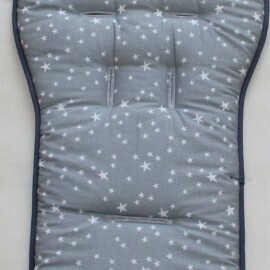 Colchoneta para "Mountain", Tela color gris con estrellas