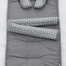 Conjunto a juego para  Hartan /Teutonia ,color gris con estrellas